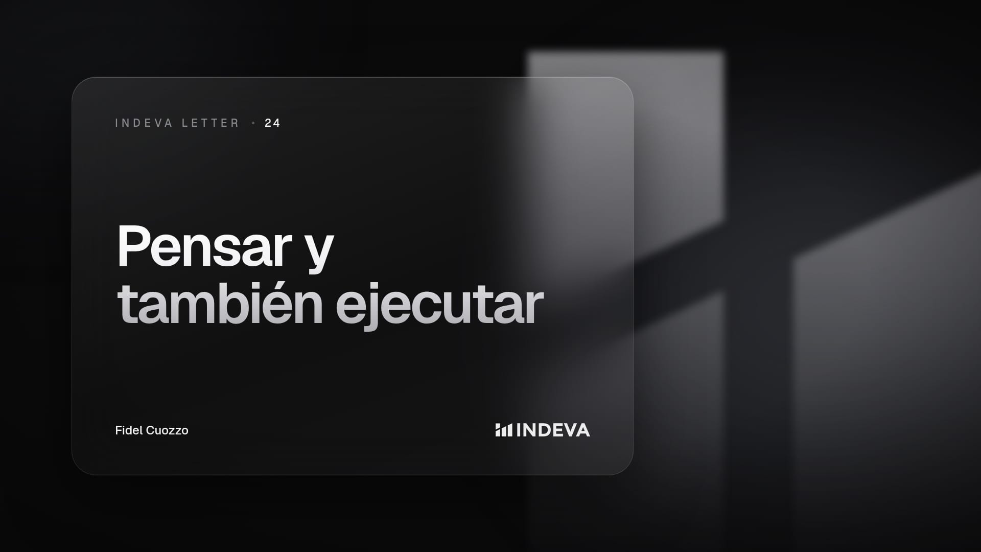 Portada de la edición 24 de Indeva Letter: Las consultoras que piensan y las que ejecutan