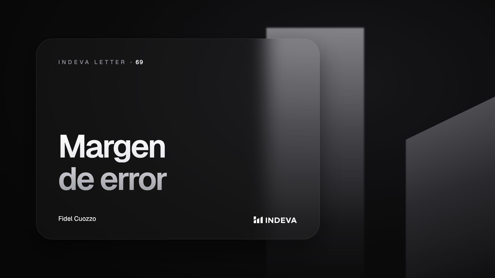 Portada de la edición 69 de Indeva Letter: Margen de error